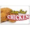 Signmission Crispy Fried Chicken Banner Concession Stand Food Truck Single Sided B-60 Crispy Fried Chicken19 - alternate 1